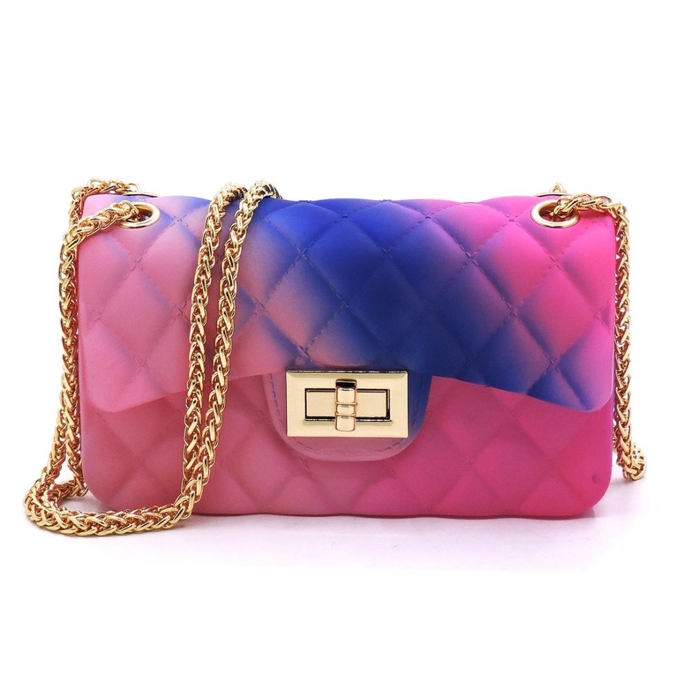 Pink and Blue Ombre Purse